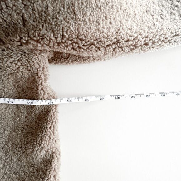 Banana Republic Women's Longline Sherpa Teddy Jacket Single Button Brown Large - Picture 6 of 6